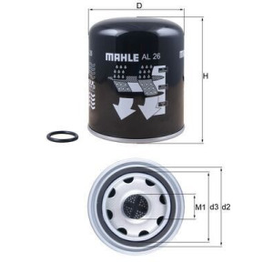 Air Dryer Cartridge, compressed-air system MAHLE AL 26