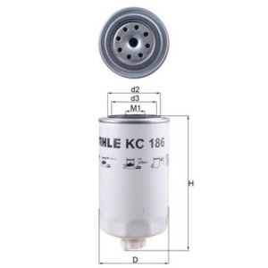 Polttoainesuodatin MAHLE KC 186