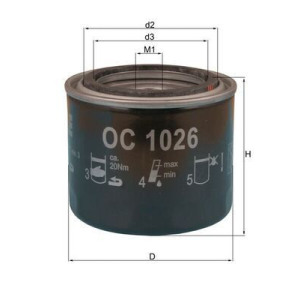 Oil Filter MAHLE OC 1026