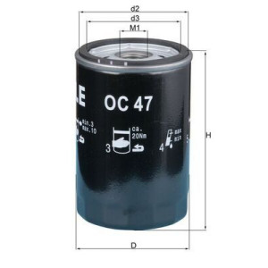 Oil Filter MAHLE OC 47 OF
