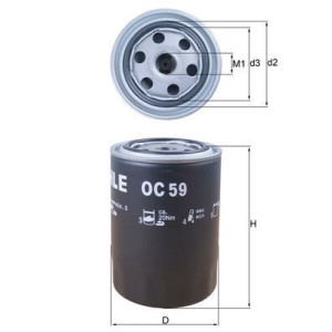 Oil Filter MAHLE OC 59