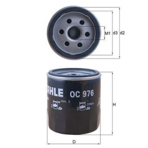 Oil Filter MAHLE OC 976