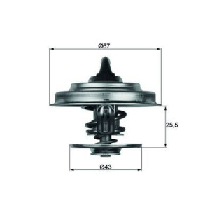 Thermostat, coolant MAHLE TX 18 83D