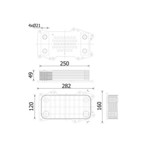 &Otilde;liradiaator,mootori&otilde;li MAHLE CLC 302 000S