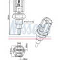 Sensor, coolant temperature NISSENS 207098