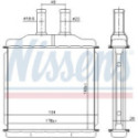 Heat Exchanger, interior heating NISSENS 76509