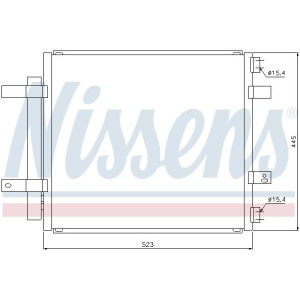 Condenser, air conditioning NISSENS 94866