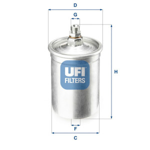 Polttoainesuodatin UFI 31.505.00