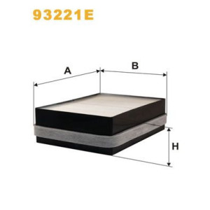 Suodatin, sisäilma WIX FILTERS 93221E