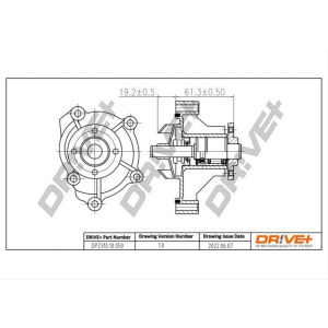 Water Pump, engine cooling Dr!ve+ DP2310.10.050