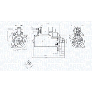 Käynnistinmoottori MAGNETI MARELLI 063721447010