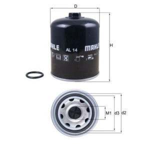 Air Dryer Cartridge, compressed-air system MAHLE AL 14