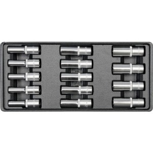 YATO YT‑5539 Pitkät hylsyt 1/2" – 14-osainen sarja