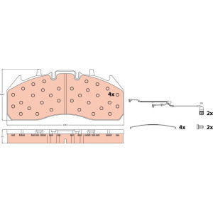 Brake Pad Set, disc brake TRW GDB5096