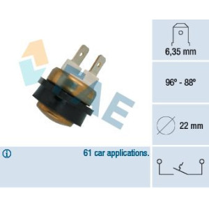 Temperature Switch, radiator fan FAE 36080