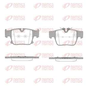 Brake Pad Set, disc brake REMSA X2047.00