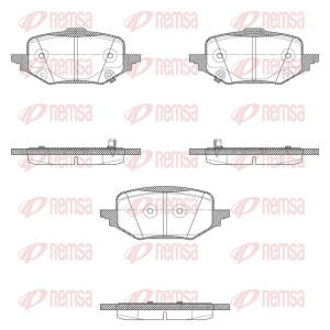 Brake Pad Set, disc brake REMSA X2045.02