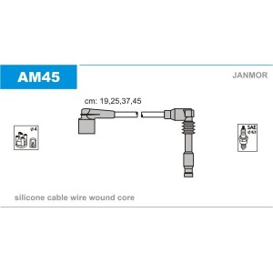 Комплект проводов зажигания JANMOR AM45