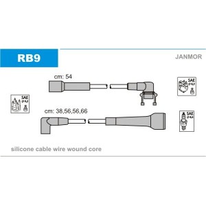 Комплект проводов зажигания JANMOR RB9
