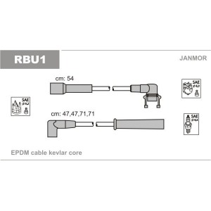 Комплект проводов зажигания JANMOR RBU1