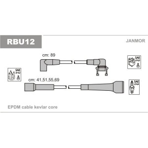 Комплект проводов зажигания JANMOR RBU12