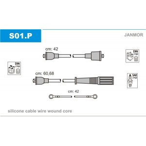 Комплект проводов зажигания JANMOR S01.P