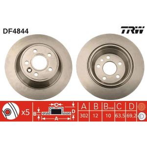 Brake Disc TRW DF4844