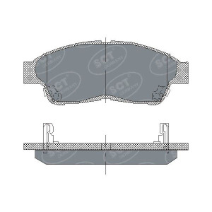 Комплект тормозных колодок, дисковый тормоз SCT - MANNOL SP 134 PR