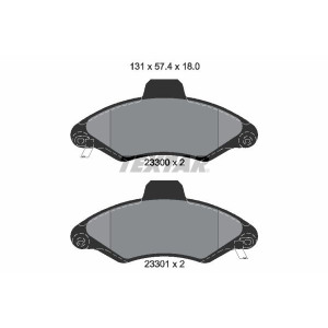Brake Pad Set, disc brake TEXTAR 2330002