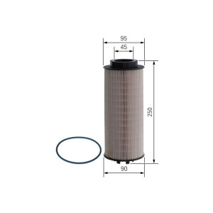 Kütusefilter BOSCH F 026 402 032