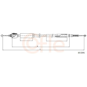Cable Pull, parking brake COFLE 10.5241