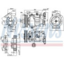 Компрессор, кондиционер NISSENS 890044