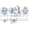Kompressor,kliimaseade NISSENS 89215