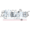 Kompressori, ilmastointilaite NISSENS 89257