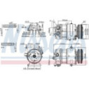 Kompressori, ilmastointilaite NISSENS 89590