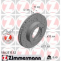 Тормозной диск ZIMMERMANN 590.2573.52