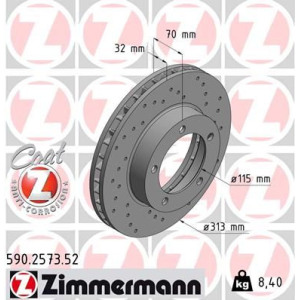 Jarrulevy ZIMMERMANN 590.2573.52
