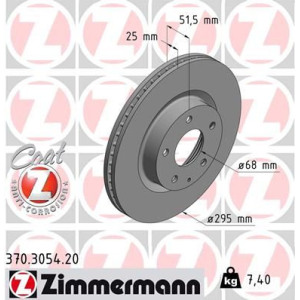 Тормозной диск ZIMMERMANN 370.3054.20