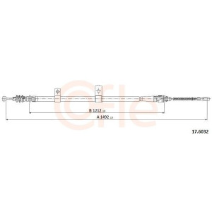 Cable Pull, parking brake COFLE 17.6032