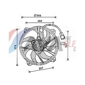 Fan, engine cooling AVA Clever Choice PE7556