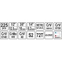 YATO YT-38941 tööriistakomplekt 1/4", 3/8", 1/2" 224 tk