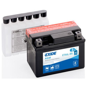 Стартерная аккумуляторная батарея EXIDE ETX4L-BS