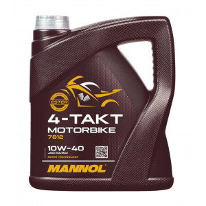 Mannol 7812 4-Takt Motorbike 10W-40 MN7812-4 Engine Oil 4L