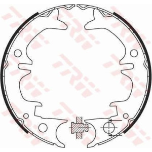 Piduriklotside komplekt,seisupidur TRW GS8430