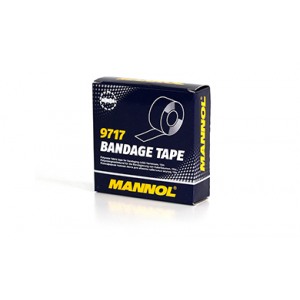 9717 MANNOL Bandage Tape – широкая универсальная изоляционная лента на основе полиэфирной ткани Bandage Tape (25mmx10m)