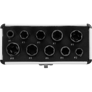 YATO YT-06031 kruvide v&auml;ljapuurimise komplekt, 10 osa