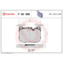 Комплект тормозных колодок, дисковый тормоз BREMBO P 06 088X