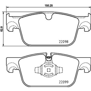 Brake Pad Set, disc brake BREMBO P 86 028