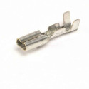 Small 2.8 mm Female Terminal, S 0.5–1 mm², with Lock, Brass (10 pcs)