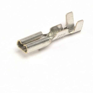 Small 2.8 mm Female Terminal, S 0.5–1 mm², with Lock, Brass (10 pcs)